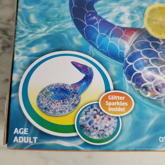 Play Day Inflatable Glitter Beverage Holder Set - Picture 8 of 11